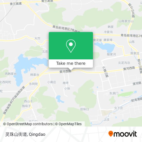 灵珠山街道 map