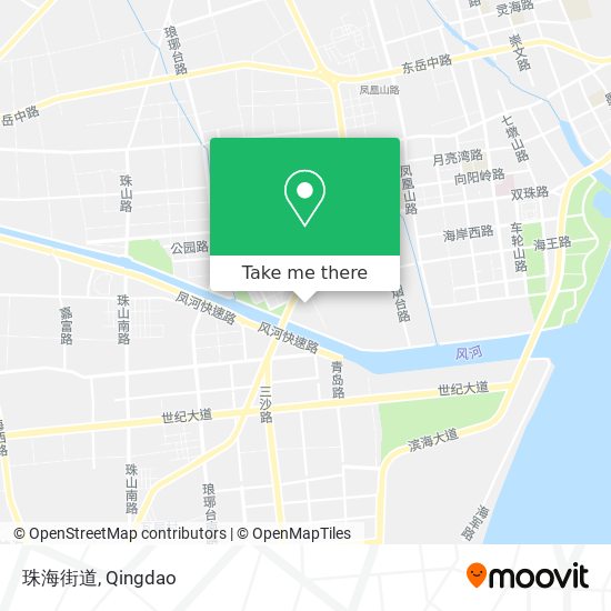 珠海街道 map