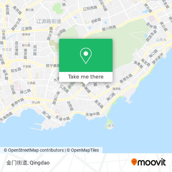 金门街道 map