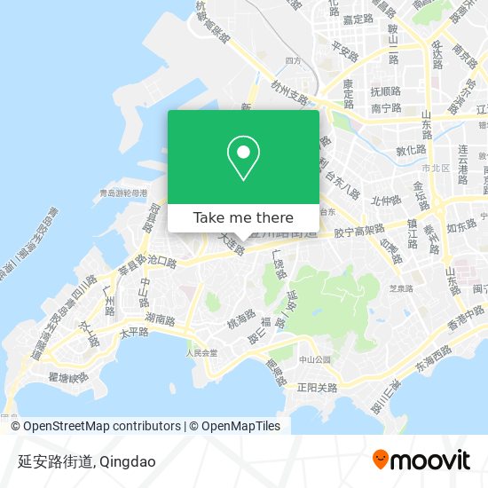 延安路街道 map