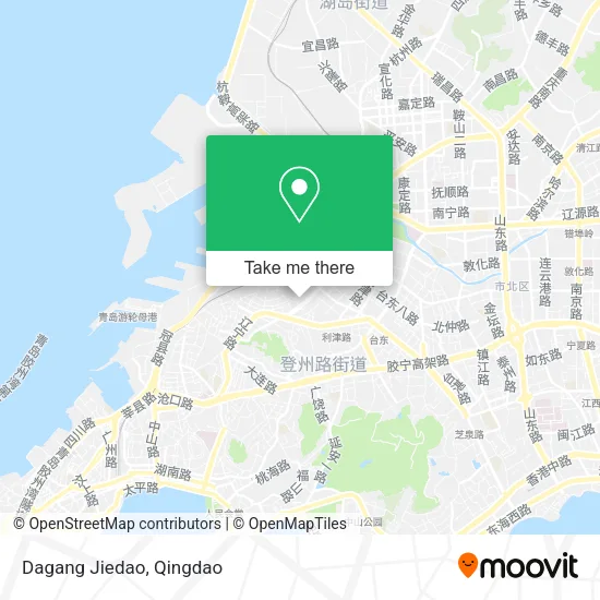 Dagang Jiedao map