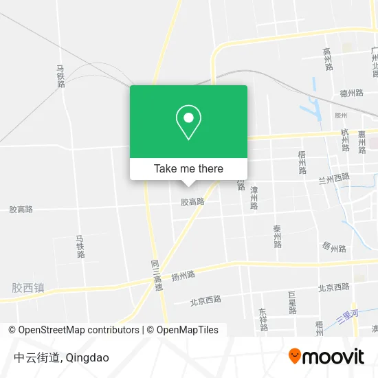 中云街道 map