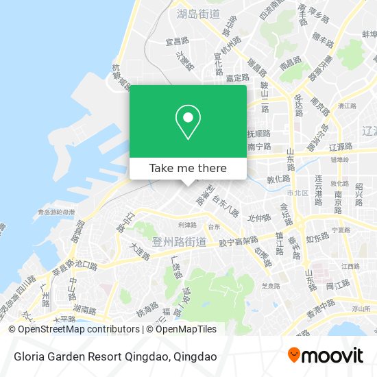 Gloria Garden Resort Qingdao map
