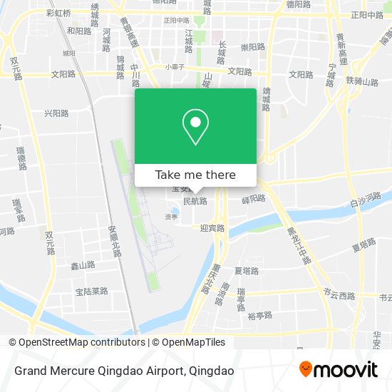 Grand Mercure Qingdao Airport map