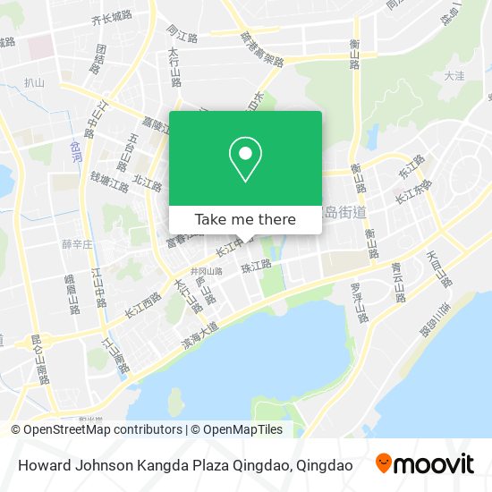 Howard Johnson Kangda Plaza Qingdao map