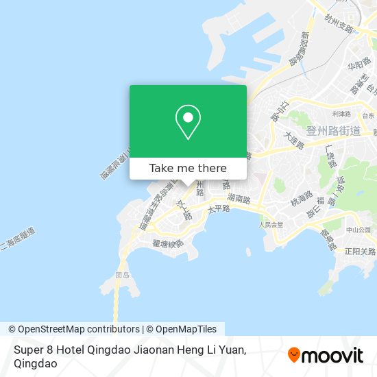 Super 8 Hotel Qingdao Jiaonan Heng Li Yuan map