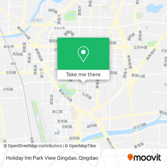 Holiday Inn Park View Qingdao map