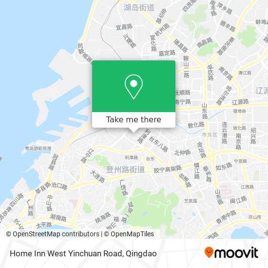 Home Inn West Yinchuan Road map
