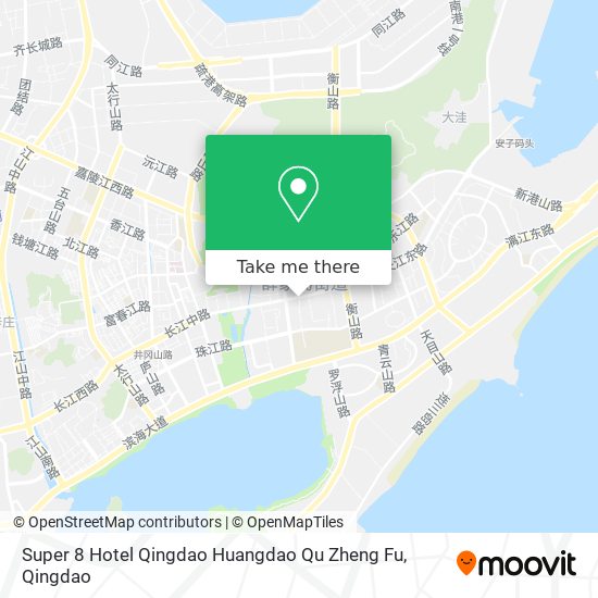 Super 8 Hotel Qingdao Huangdao Qu Zheng Fu map