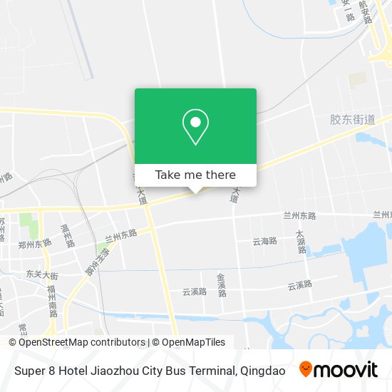 Super 8 Hotel Jiaozhou City Bus Terminal map