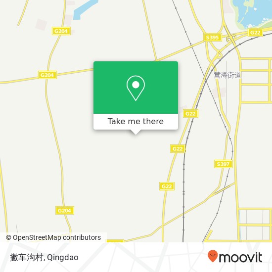 撇车沟村 map