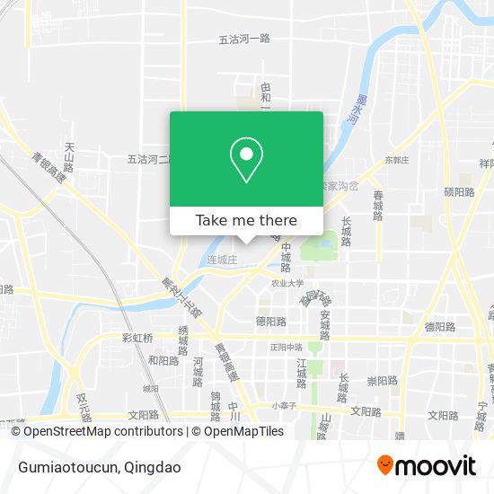 Gumiaotoucun map