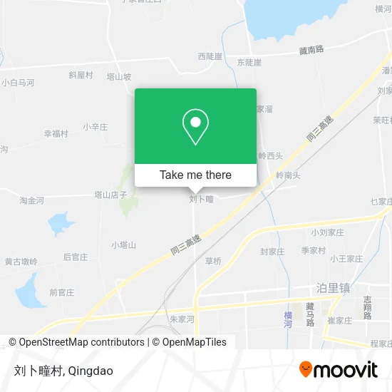 刘卜疃村 map