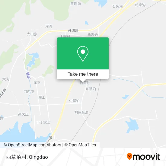 西草泊村 map