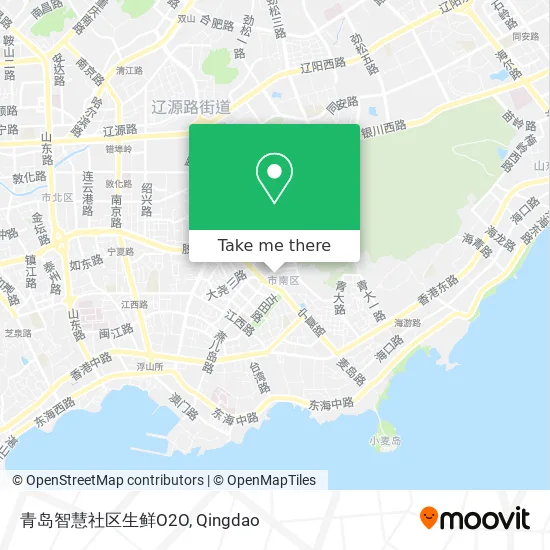 青岛智慧社区生鲜O2O map