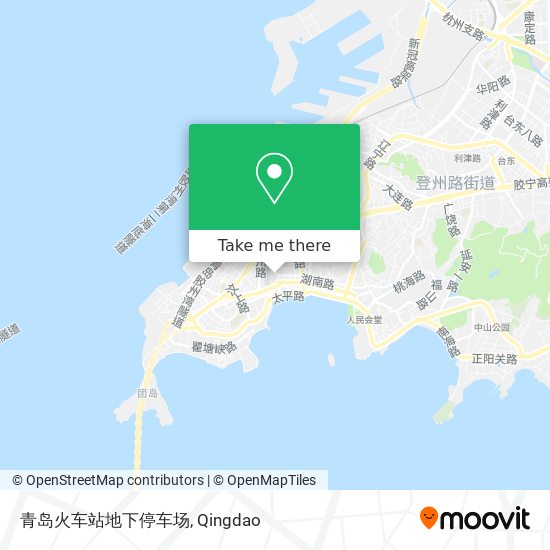 青岛火车站地下停车场 map