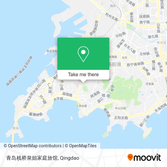 青岛栈桥泉姐家庭旅馆 map