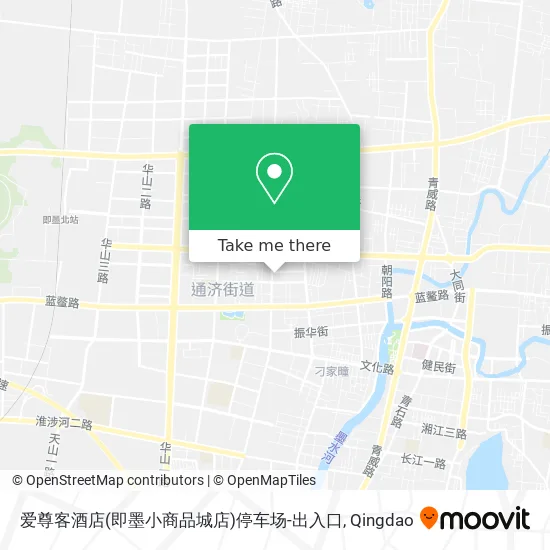 爱尊客酒店(即墨小商品城店)停车场-出入口 map