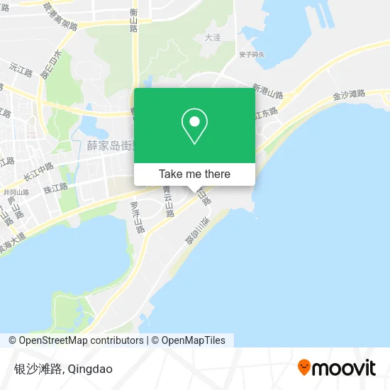 银沙滩路 map