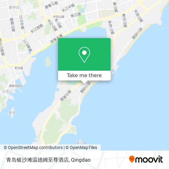 青岛银沙滩温德姆至尊酒店 map