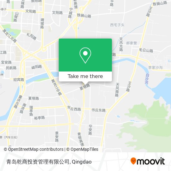 青岛乾商投资管理有限公司 map