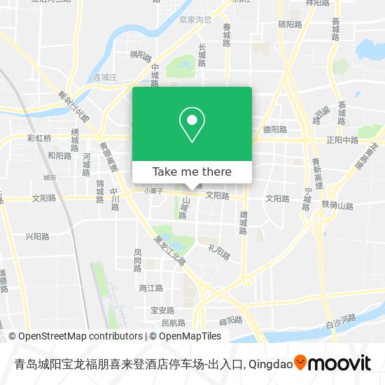 青岛城阳宝龙福朋喜来登酒店停车场-出入口 map