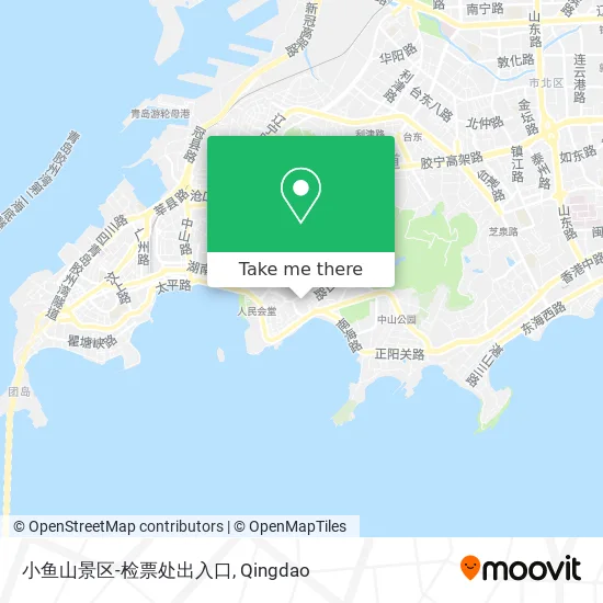 小鱼山景区-检票处出入口 map