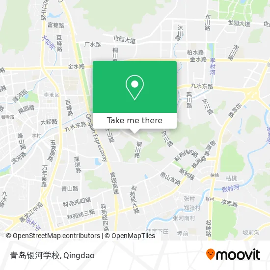 青岛银河学校 map