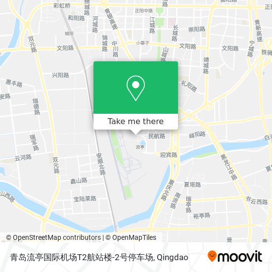 青岛流亭国际机场T2航站楼-2号停车场 map