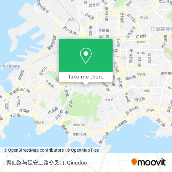 聚仙路与延安二路交叉口 map