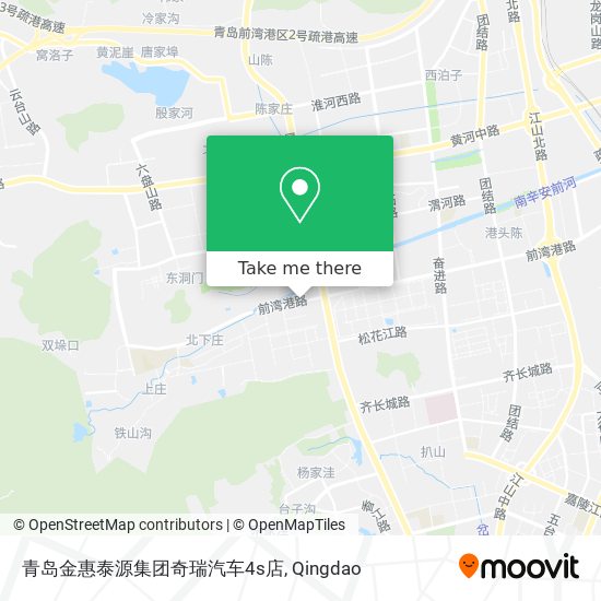 青岛金惠泰源集团奇瑞汽车4s店 map