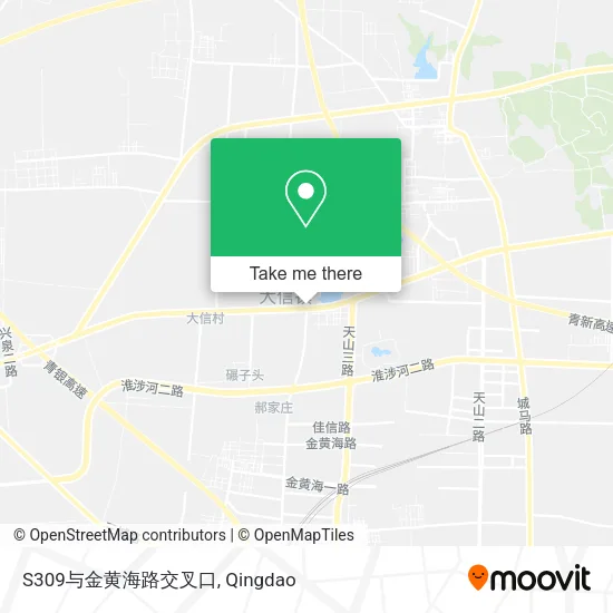 S309与金黄海路交叉口 map