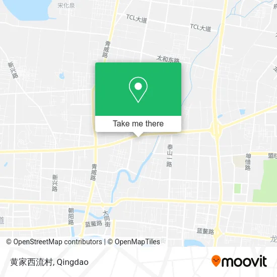 黄家西流村 map