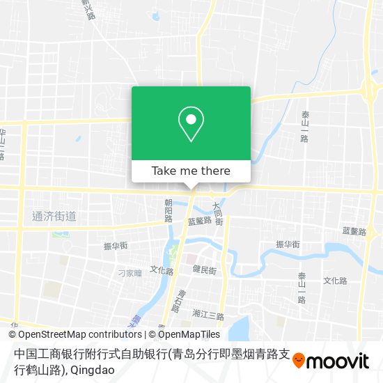 中国工商银行附行式自助银行(青岛分行即墨烟青路支行鹤山路) map