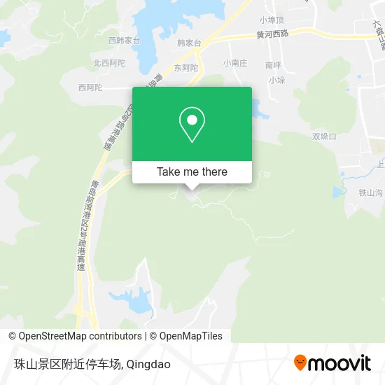 珠山景区附近停车场 map