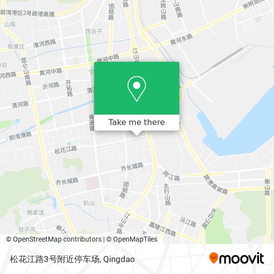 松花江路3号附近停车场 map