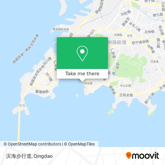 滨海步行道 map