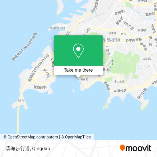 滨海步行道 map