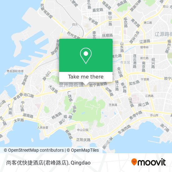 尚客优快捷酒店(君峰路店) map
