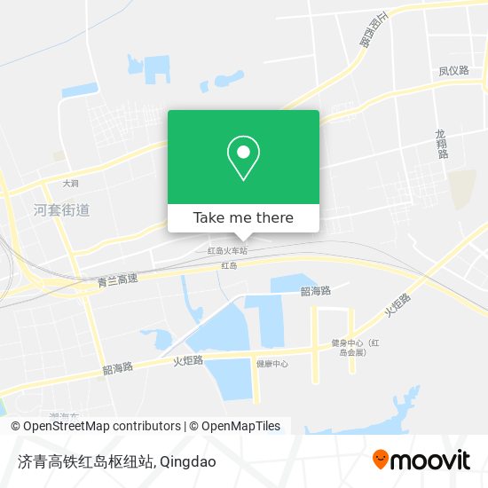 济青高铁红岛枢纽站 map