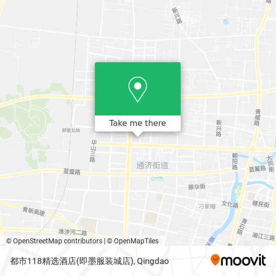 都市118精选酒店(即墨服装城店) map