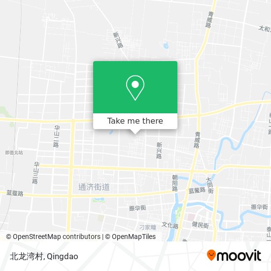 北龙湾村 map