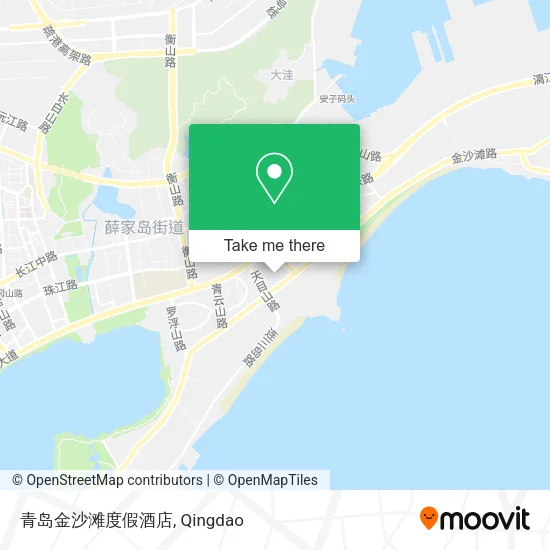 青岛金沙滩度假酒店 map