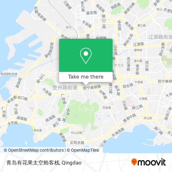 青岛有花果太空舱客栈 map