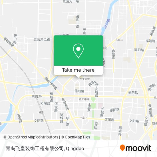 青岛飞皇装饰工程有限公司 map