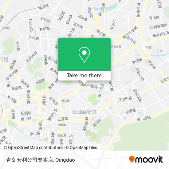 青岛安利公司专卖店 map