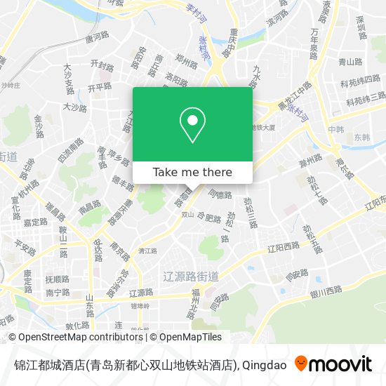 锦江都城酒店(青岛新都心双山地铁站酒店) map