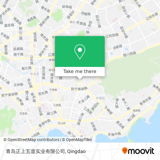 青岛正上五道实业有限公司 map