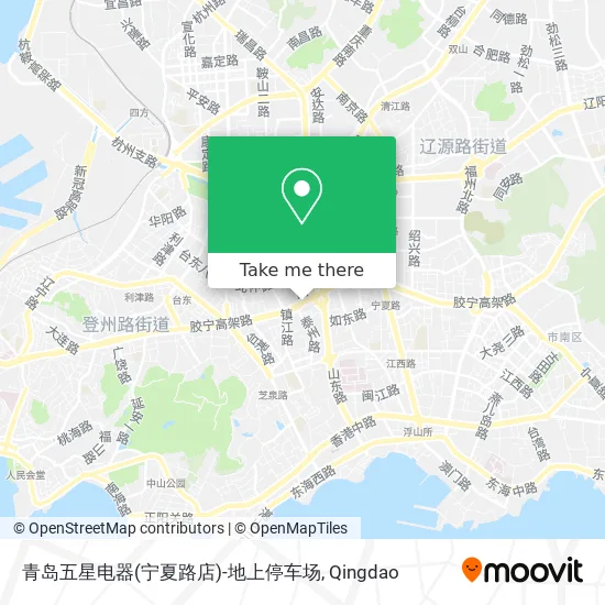 青岛五星电器(宁夏路店)-地上停车场 map