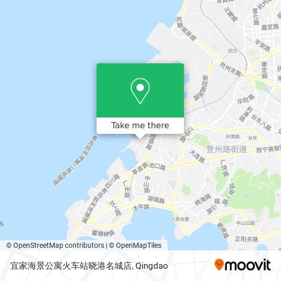 宜家海景公寓火车站晓港名城店 map